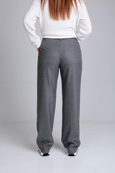 Трендовые брюки с складками и вставками из резинки Liona Style 891 - фото 4