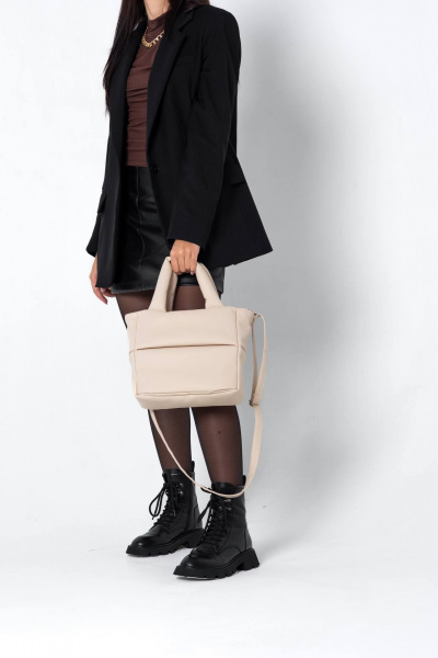 Мини-сумка из экокожи в нейтральных оттенках MT.Style Molly2 bez - фото 6