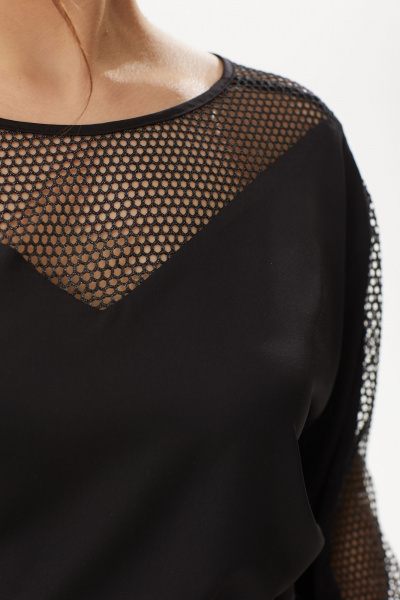 На праздник комплект блузка и брюки-палаццо из текстиля Michel chic 1363 черный - фото 7