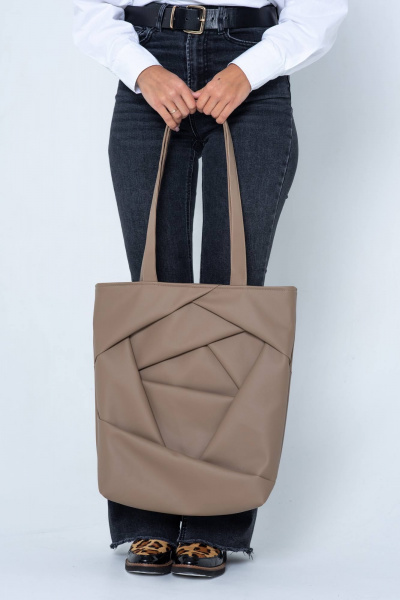 Стильный шопер из экоколожи для ежедневного образа MT.Style shROSE2 iris - фото 3