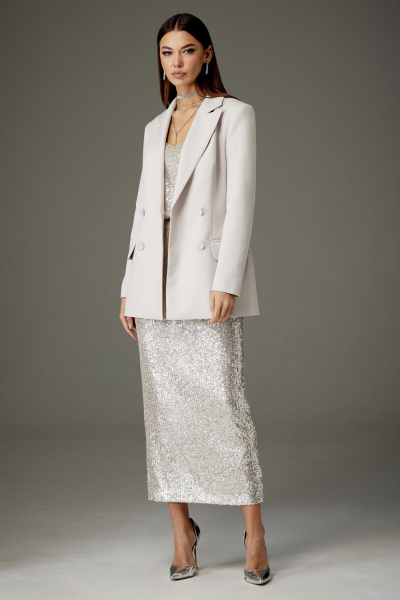 Трехпредметный нарядный костюм из пайеток и текстиля N.O.W. 1362 - фото 7