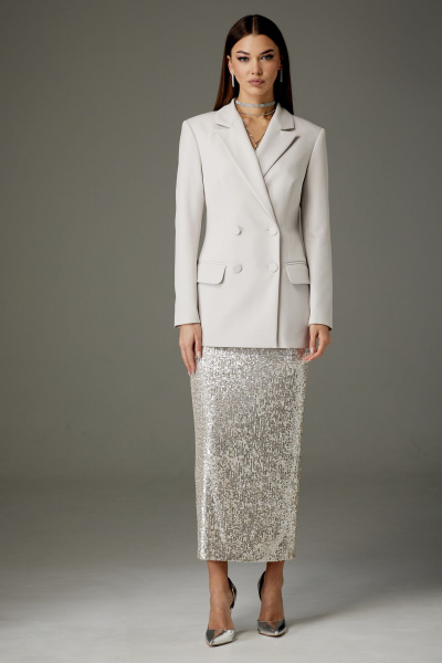 Трехпредметный нарядный костюм из пайеток и текстиля N.O.W. 1362 - фото 5