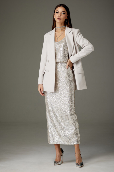 Трехпредметный нарядный костюм из пайеток и текстиля N.O.W. 1362 - фото 3