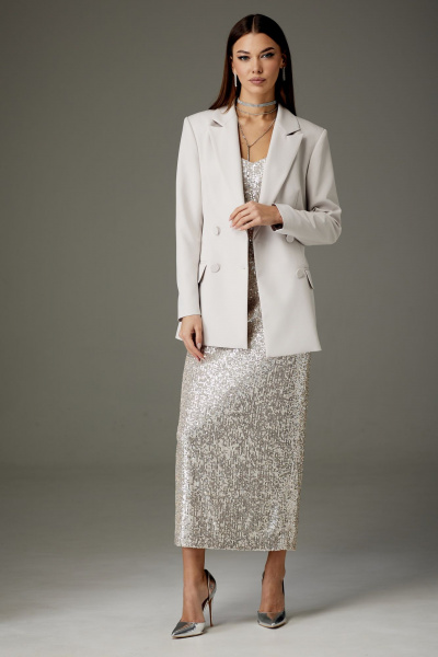 Трехпредметный нарядный костюм из пайеток и текстиля N.O.W. 1362 - фото 1