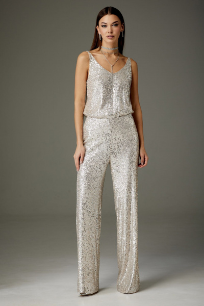 Брюки и топ из пайеток с эффектом блестки N.O.W. 1363 - фото 1