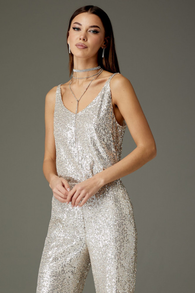 Брюки и топ из пайеток с эффектом блестки N.O.W. 1363 - фото 4