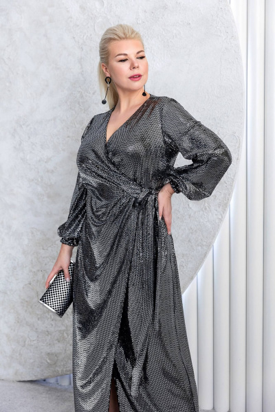 Платье ASV 2659 серебристый - фото 10