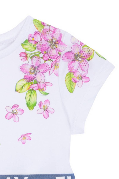 Платье на каждый день для девочки из хлопка с принтами Bell Bimbo 200039 набивной - фото 4