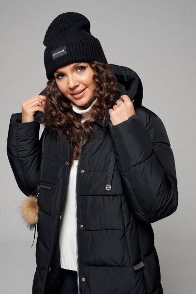 Пальто Beautiful&Free 6108 черный - фото 10