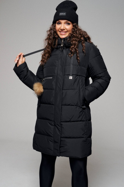 Пальто Beautiful&Free 6108 черный - фото 1