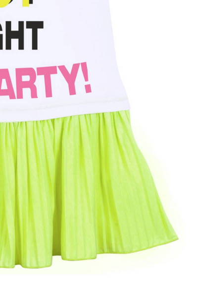 Платье на каждый день с пайетками и вышивкой для девочки Bell Bimbo 200048 белый - фото 5