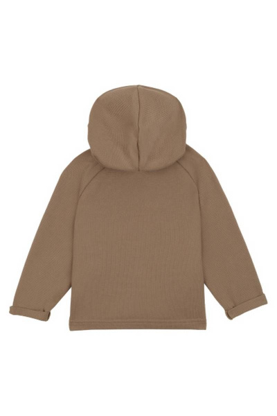 Жакет для мальчика с капюшоном и принтом Bell Bimbo 200122 бежевый - фото 2