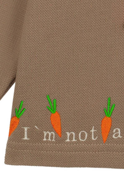 Жакет для мальчика с капюшоном и принтом Bell Bimbo 200122 бежевый - фото 3