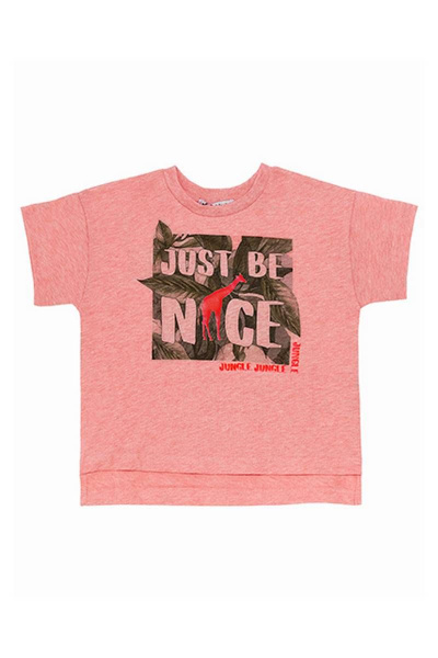 Майка из хлопка розовая меланж с удлиненной спиной Bell Bimbo 200142 розовый меланж - фото 1