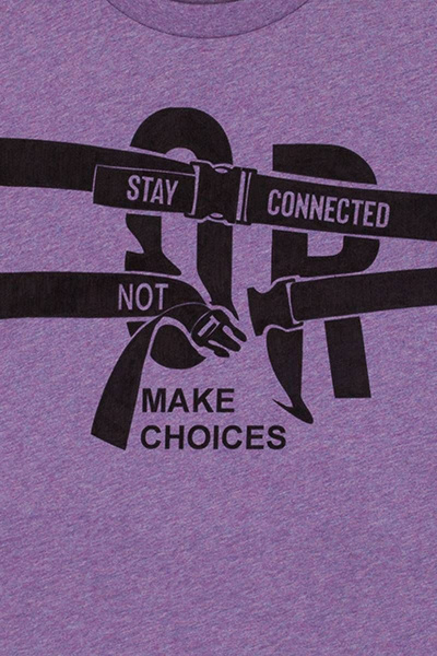 Майка фиолетовая меланж с рукавами-турбо и принтом Bell Bimbo 200179 фиолетовый меланж - фото 5