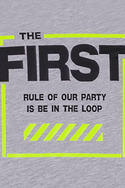 Джемпер для мальчика из трикотажа с капсульным дизайном Bell Bimbo 200197 серый меланж - фото 4