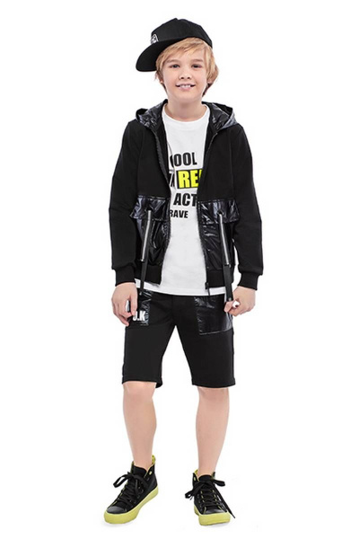 Шорты для мальчика на резинке из хлопка Bell Bimbo 200200 черный - фото 1