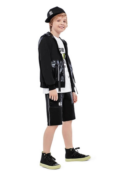 Шорты для мальчика на резинке из хлопка Bell Bimbo 200200 черный - фото 2