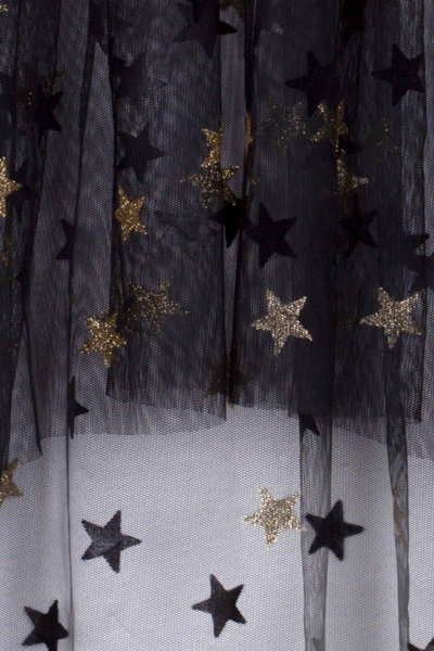 Платье-костюм с шортами из сетки и хлопка для девочки Bell Bimbo 200217 черный - фото 7