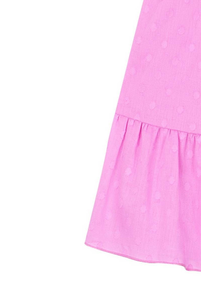 Платье трапециевидное удлиненное с нашивками для девочки Bell Bimbo 201041 лиловый - фото 4