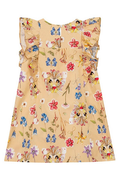 Платье трапеция из хлопка с крылышками для девочки Bell Bimbo 201059 набивной - фото 3