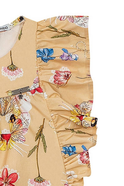 Платье трапеция из хлопка с крылышками для девочки Bell Bimbo 201059 набивной - фото 4