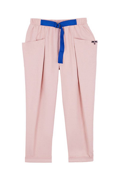 Брюки для девочки с эластичной талией и манжетами Bell Bimbo 201065 бежевый - фото 1