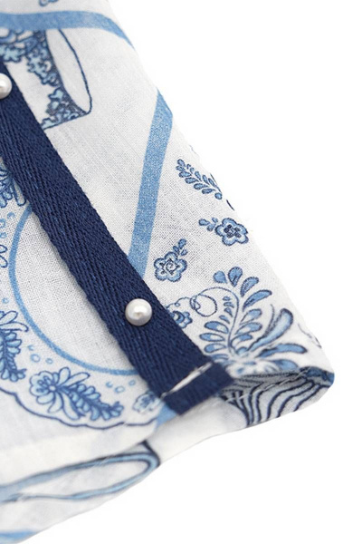 Юбка для девочки трапеция из хлопка с лампасами Bell Bimbo 201073 набивной - фото 3