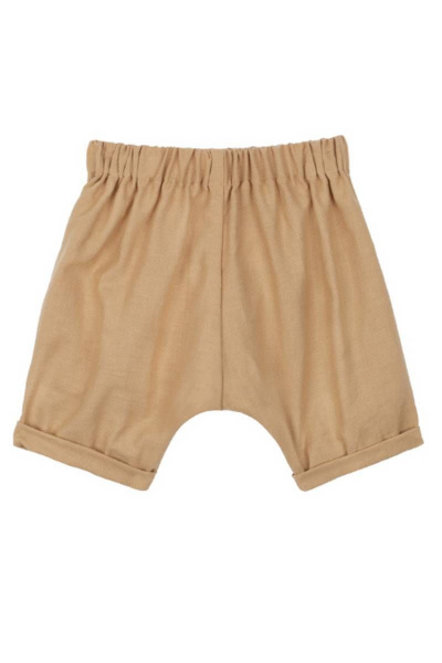 Летние хлопковые шорты с поясом и подворотами Bell Bimbo 201123 св.бежевый - фото 2