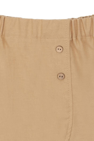 Летние хлопковые шорты с поясом и подворотами Bell Bimbo 201123 св.бежевый - фото 3