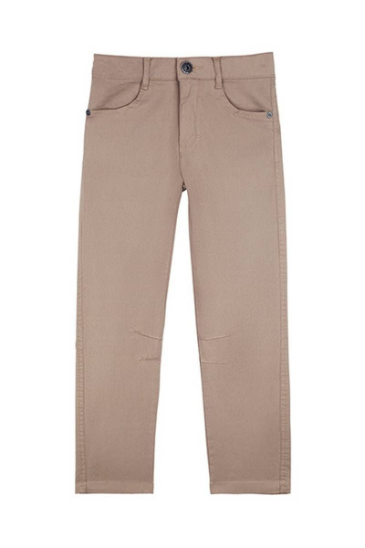 Брюки для мальчика бежевые из хлопка с клепками Bell Bimbo 201164 бежевый - фото 1