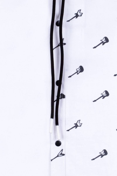 Рубашка с капюшоном для мальчика свободного кроя Bell Bimbo 201182 набивной - фото 5