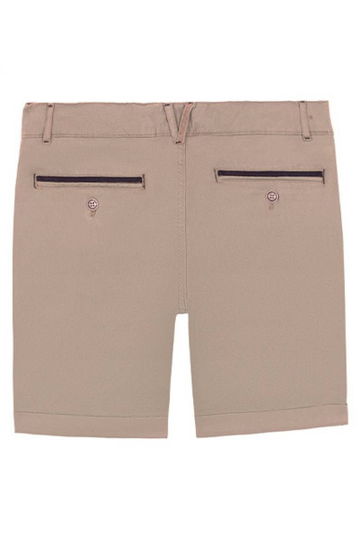 Шорты для мальчика бежевые с отворотами из хлопка Bell Bimbo 201193 бежевый - фото 3