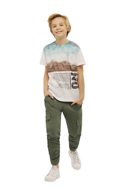 Брюки зауженные с карманами и манжетами Bell Bimbo 201194 хаки - фото 1