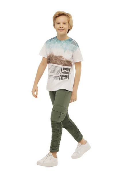 Брюки зауженные с карманами и манжетами Bell Bimbo 201194 хаки - фото 2