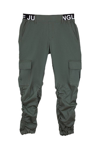 Брюки зауженные с карманами и манжетами Bell Bimbo 201194 хаки - фото 3