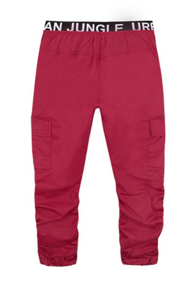 Брюки для мальчика с накладными карманами из хлопка Bell Bimbo 201194 бордо - фото 4