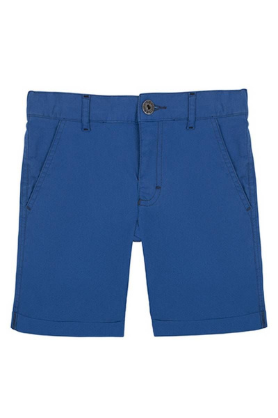Шорты для мальчика с накладными карманами и отворотами Bell Bimbo 201237 синий - фото 1
