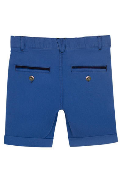 Шорты для мальчика с накладными карманами и отворотами Bell Bimbo 201237 синий - фото 2