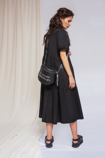 Платье ELLETTO 1771 черный - фото 2