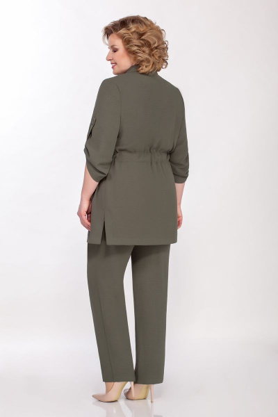 Блуза, брюки, жакет Tellura-L 1491-3 хаки - фото 2