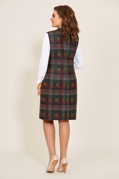 Жилет Магия Стиля М-2236 клетка - фото 2