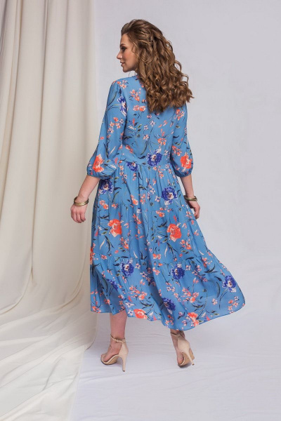 Платье ELLETTO old 1763 голубой - фото 3