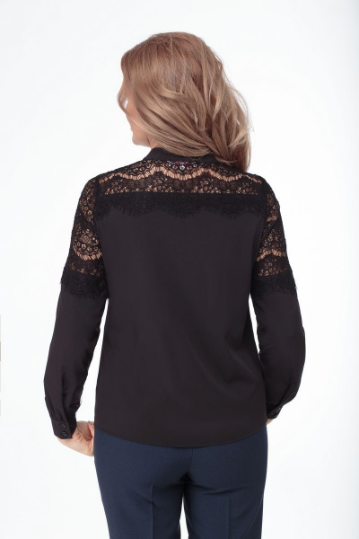 Блуза Anelli 813 черный - фото 5
