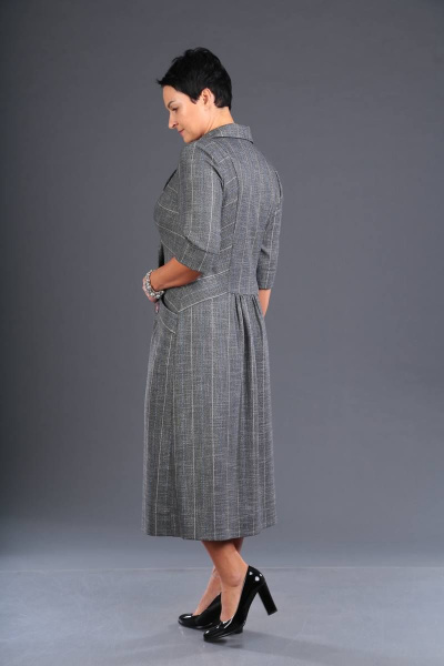 Платье ZigzagStyle 338 серый - фото 3