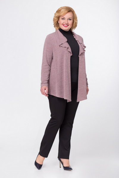 Кардиган Медея и К 1880 розово-коричневый - фото 1