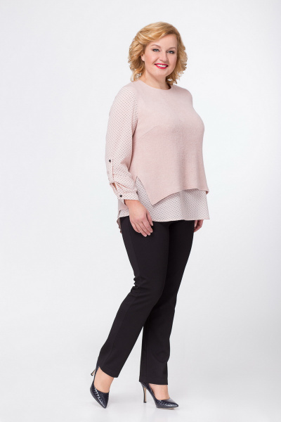 Джемпер Медея и К 1802 розовый - фото 1