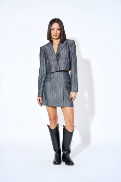 жакет приталенный на каждый день из текстиля AG Green G465/4 - фото 2