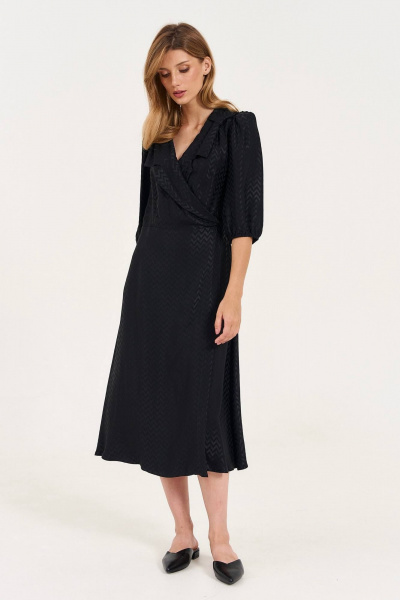 Платье LeNata 11342 рисунок-на-черном - фото 3