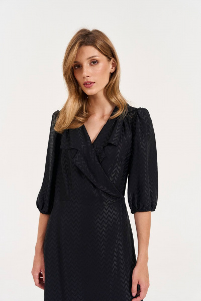 Платье LeNata 11342 рисунок-на-черном - фото 7